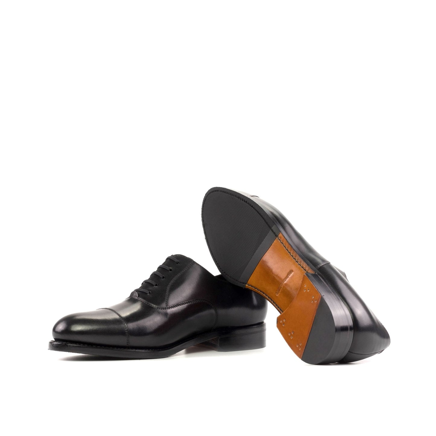 Cap Toe Oxford in Black Box Calf - Zatorres | Free Shipping on orders over $200