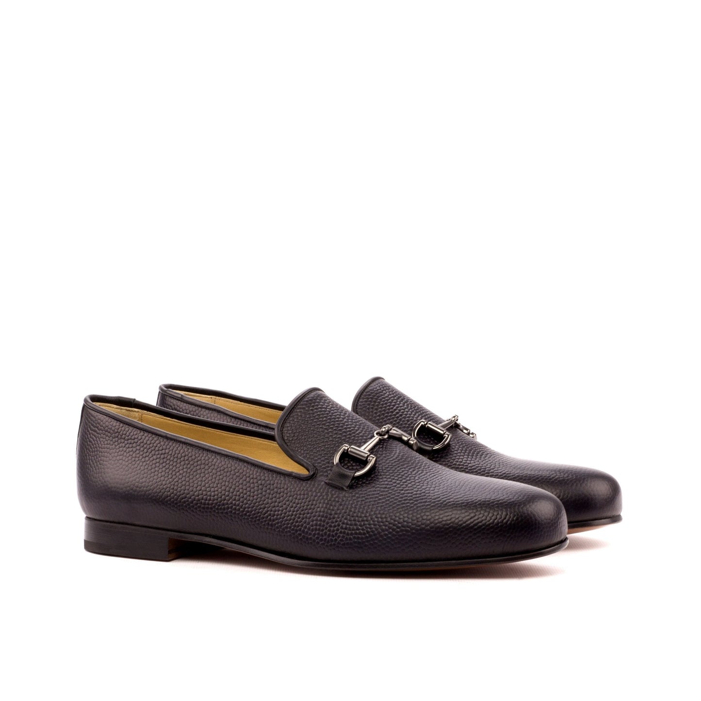 Santiago Slipper in Black Box Calf - Zatorres | Free Shipping on orders over $200