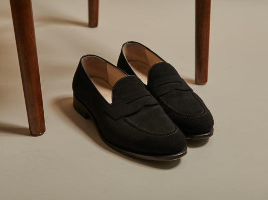 Penny Loafer in Dark Brown Suede - Zatorres | Free Shipping on orders over $200