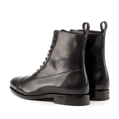 Balmoral Boot in Black Box Calf - Zatorres | Free Shipping on orders over $200