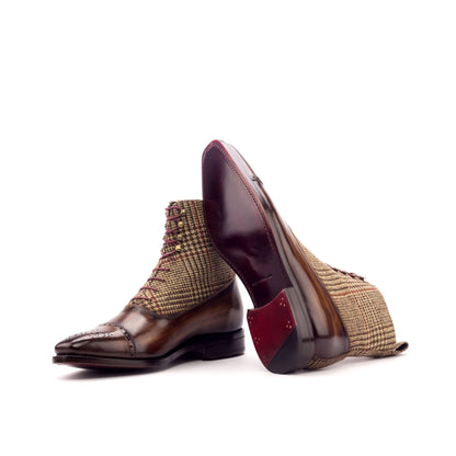 Balmoral Boot in Tweed and Brown Patina - Zatorres | Free Shipping on orders over $200