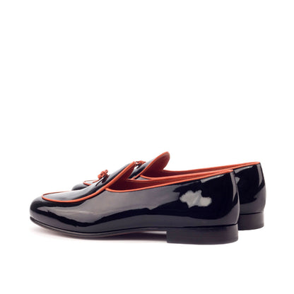 Belgian Slipper in Black Patent - Zatorres | Free Shipping on orders over $200