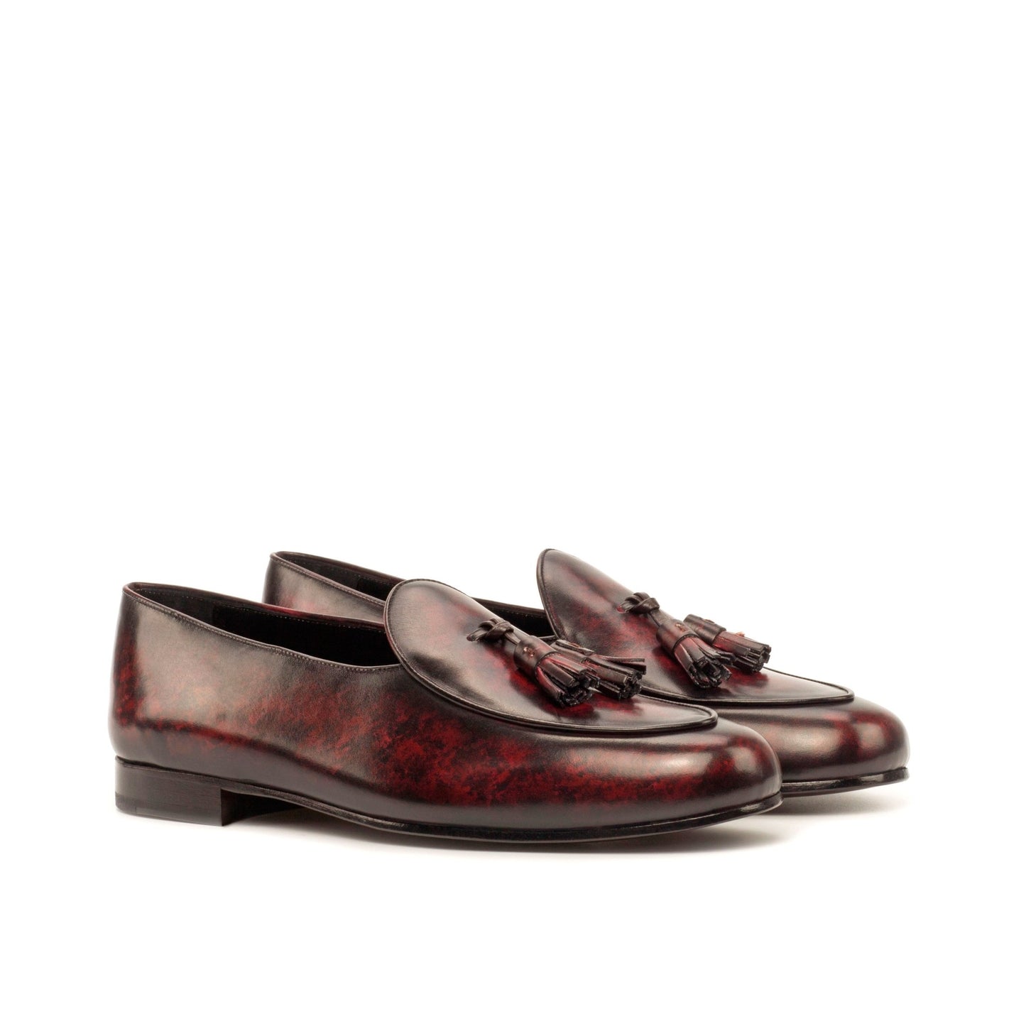 Belgian Slipper in Burgundy Patina - Zatorres | Free Shipping on orders over $200