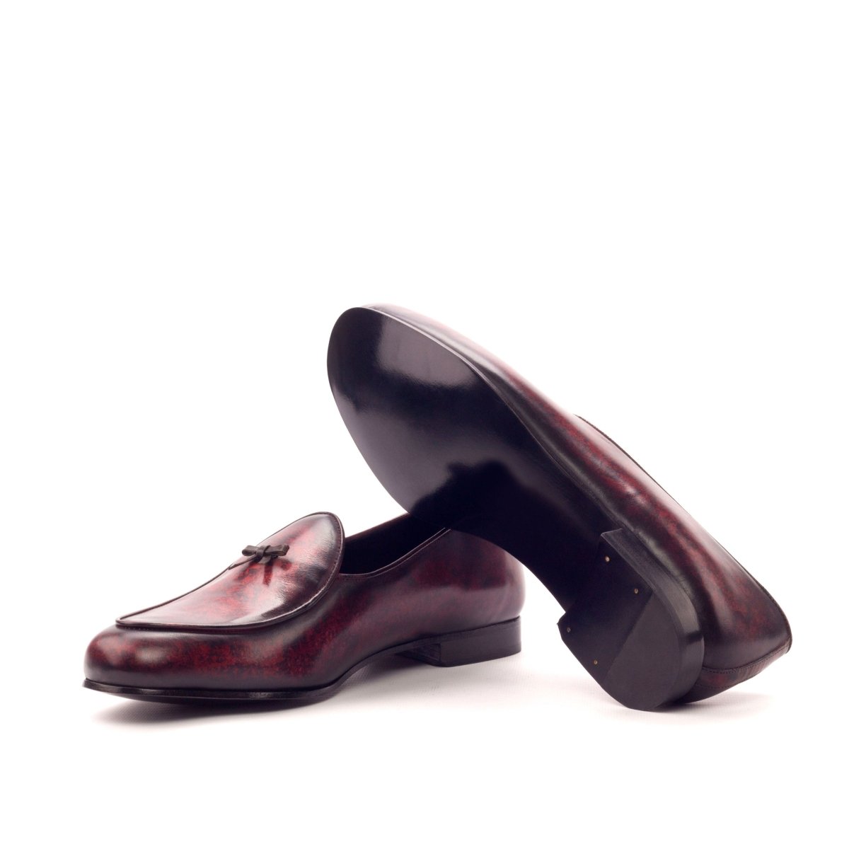 Belgian Slipper in Burgundy Patina - Zatorres | Free Shipping on orders over $200