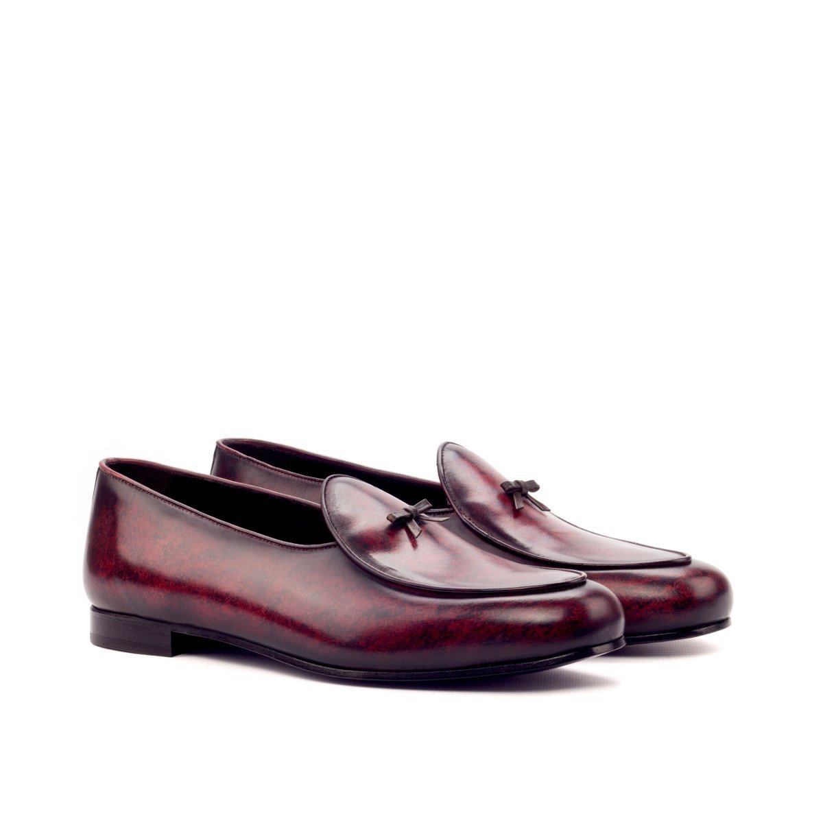 Belgian Slipper in Burgundy Patina - Zatorres | Free Shipping on orders over $200