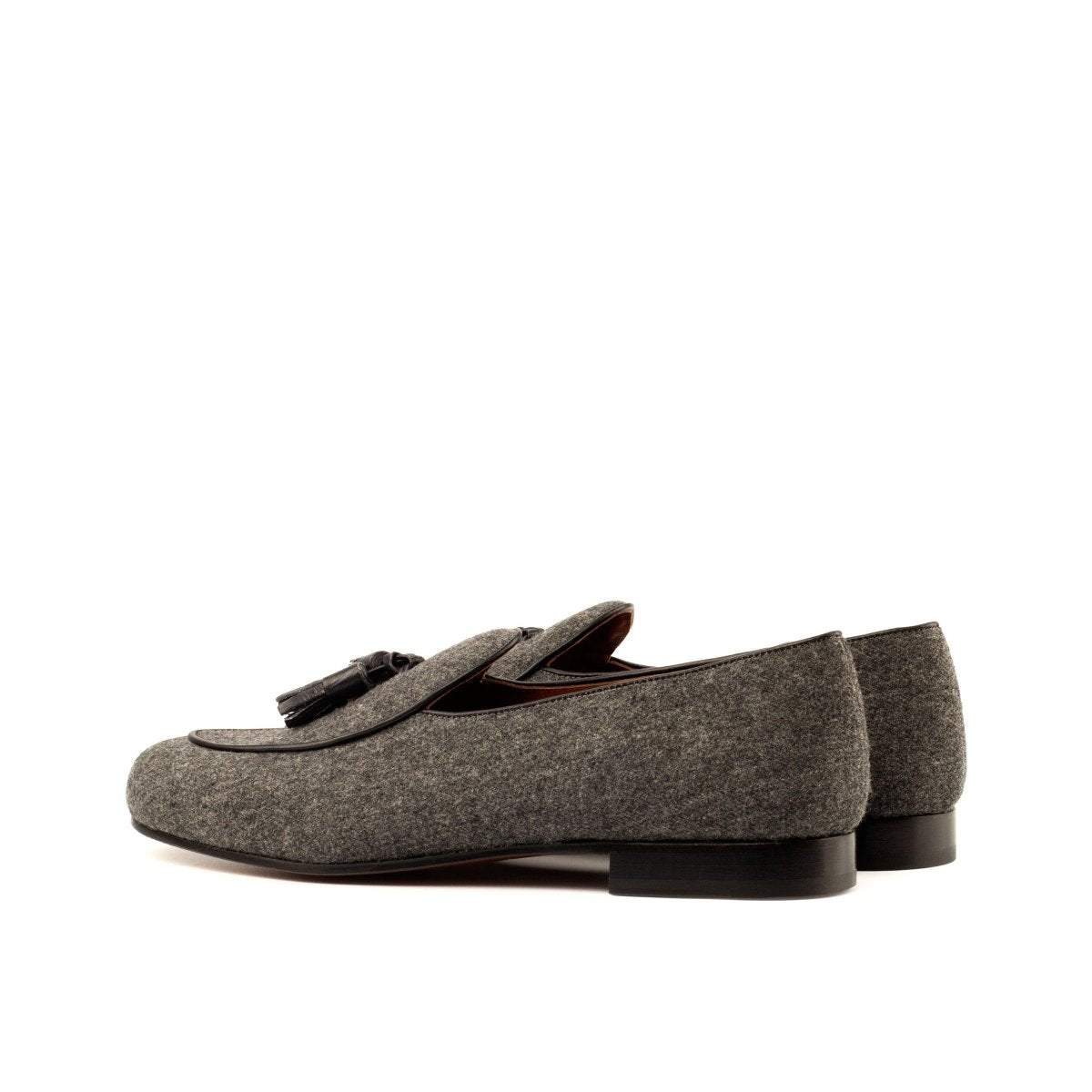 Belgian Slipper in Dark Grey Flannel - Zatorres | Free Shipping on orders over $200