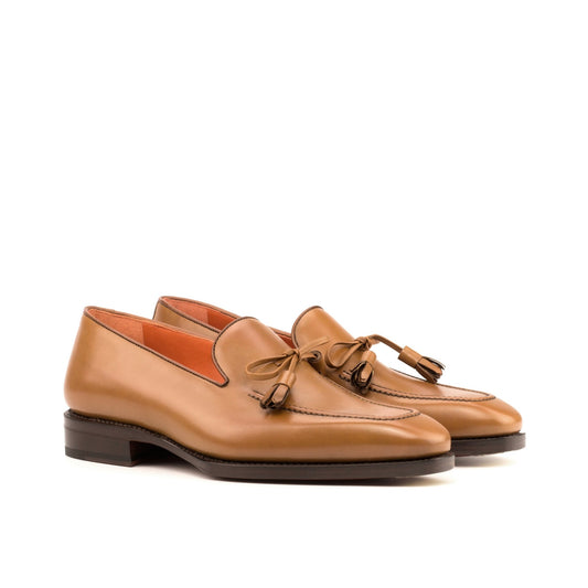 Bow Loafer in Cognac Box Calf - Zatorres | Free Shipping on orders over $200