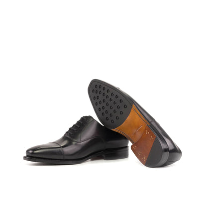 Cap Toe Oxford in Black Box Calf - Zatorres | Free Shipping on orders over $200