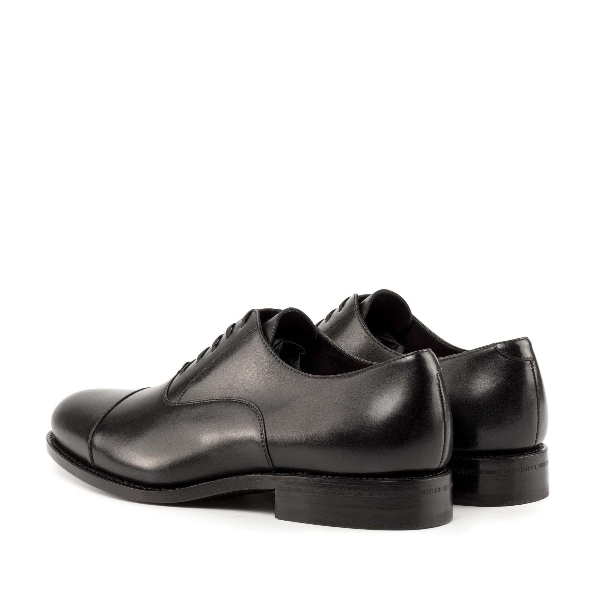 Cap Toe Oxford in Black Box Calf - Zatorres | Free Shipping on orders over $200