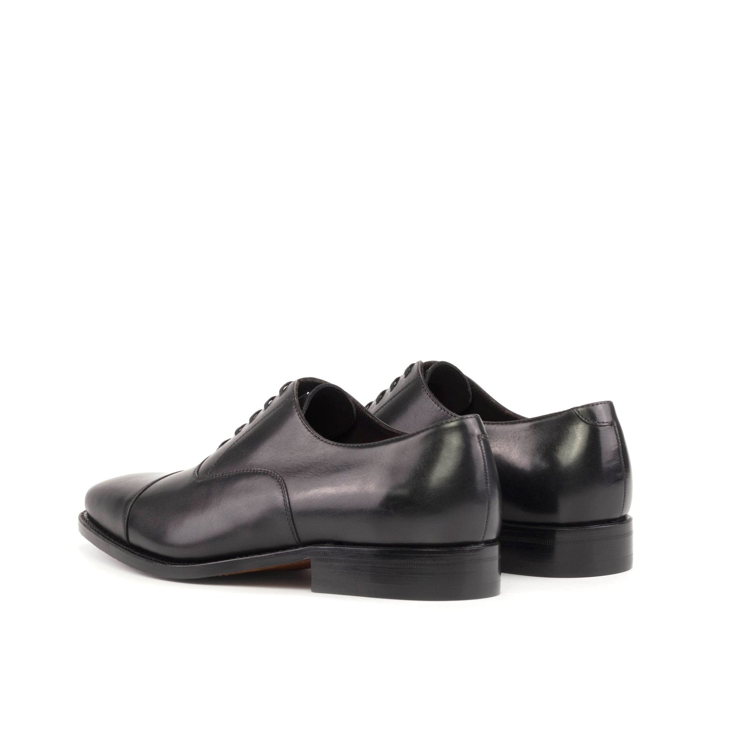 Cap Toe Oxford in Black Box Calf - Zatorres | Free Shipping on orders over $200