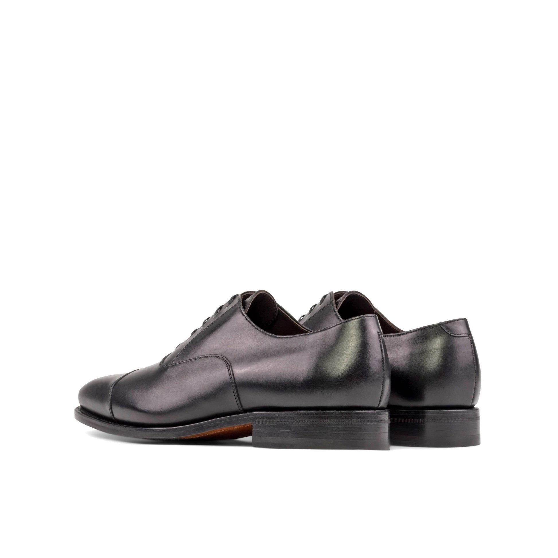 Cap Toe Oxford in Black Box Calf - Zatorres | Free Shipping on orders over $200