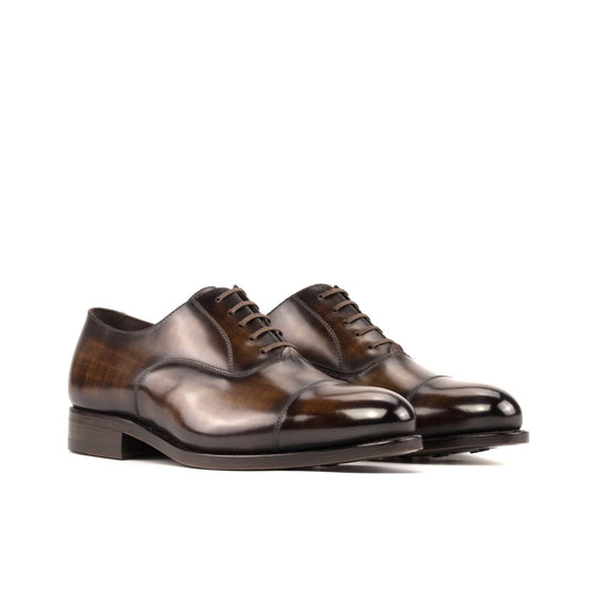 Cap Toe Oxford in Brown Patina - Zatorres | Free Shipping on orders over $200