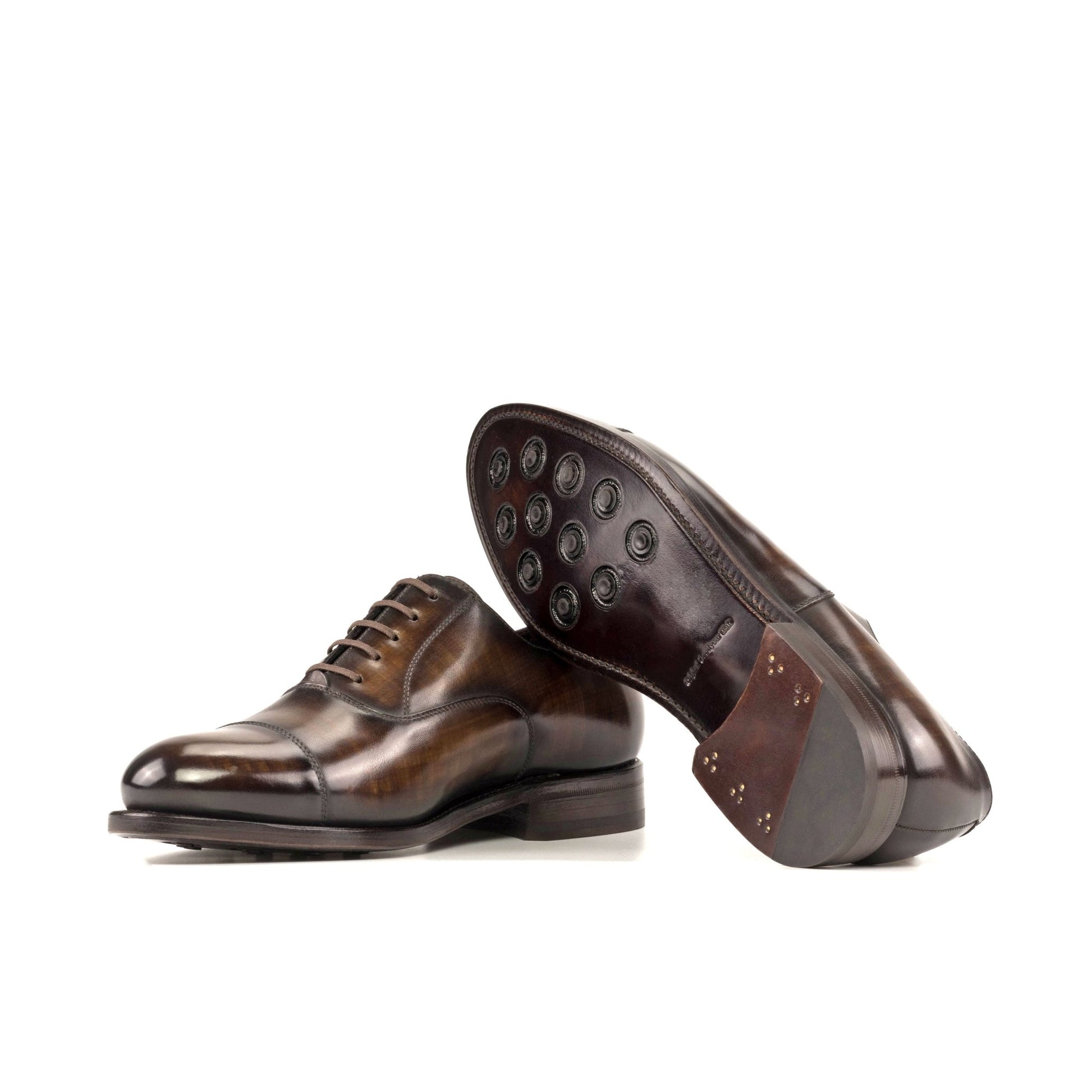 Cap Toe Oxford in Brown Patina - Zatorres | Free Shipping on orders over $200