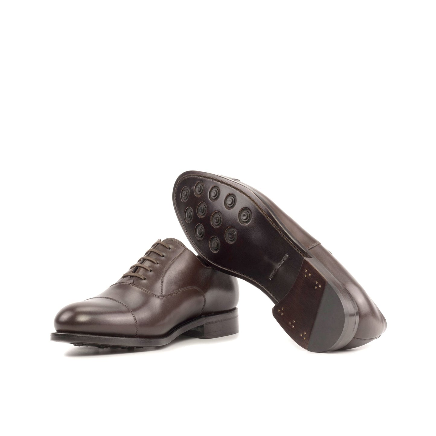 Cap Toe Oxford in Dark Brown Box Calf - Zatorres | Free Shipping on orders over $200