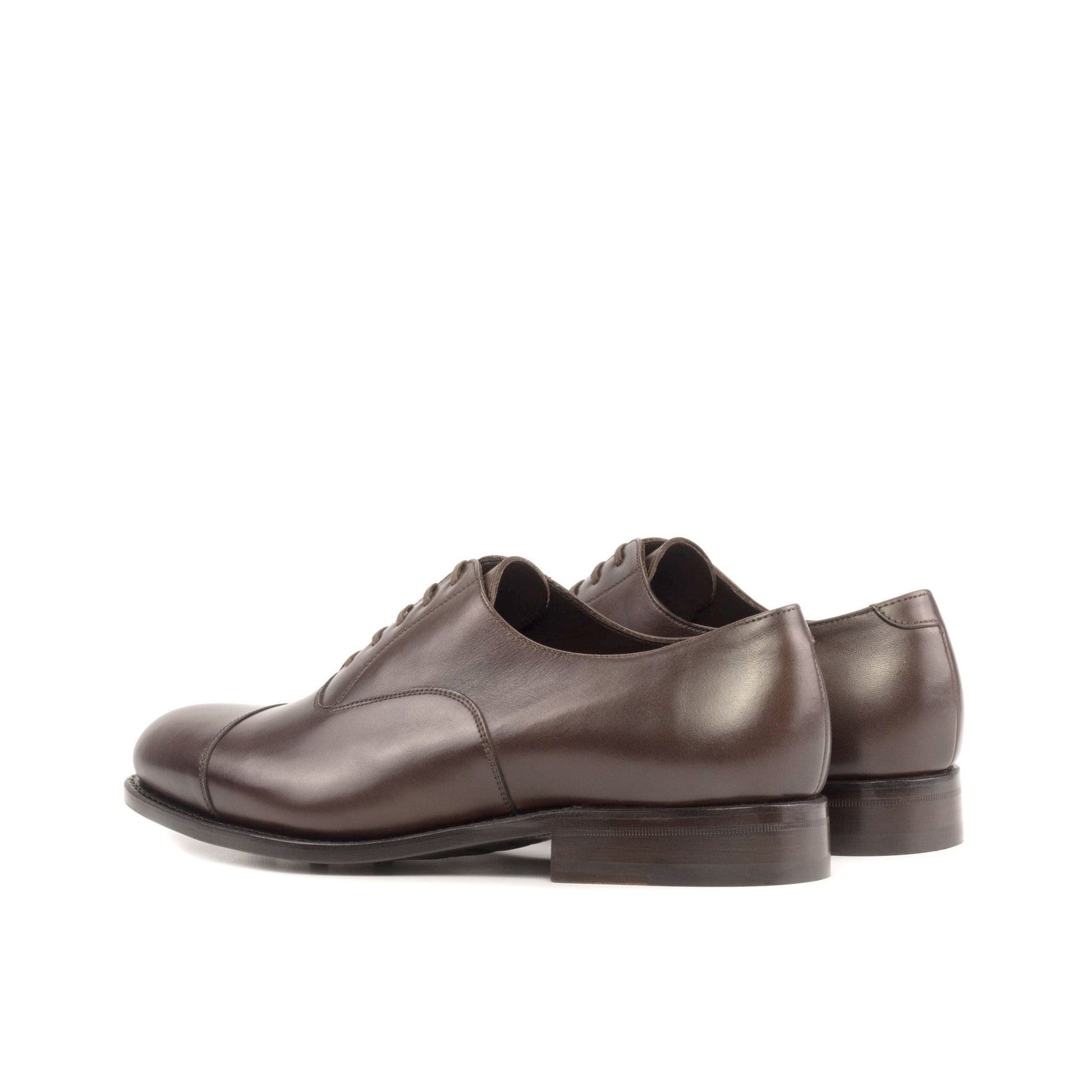 Cap Toe Oxford in Dark Brown Box Calf - Zatorres | Free Shipping on orders over $200