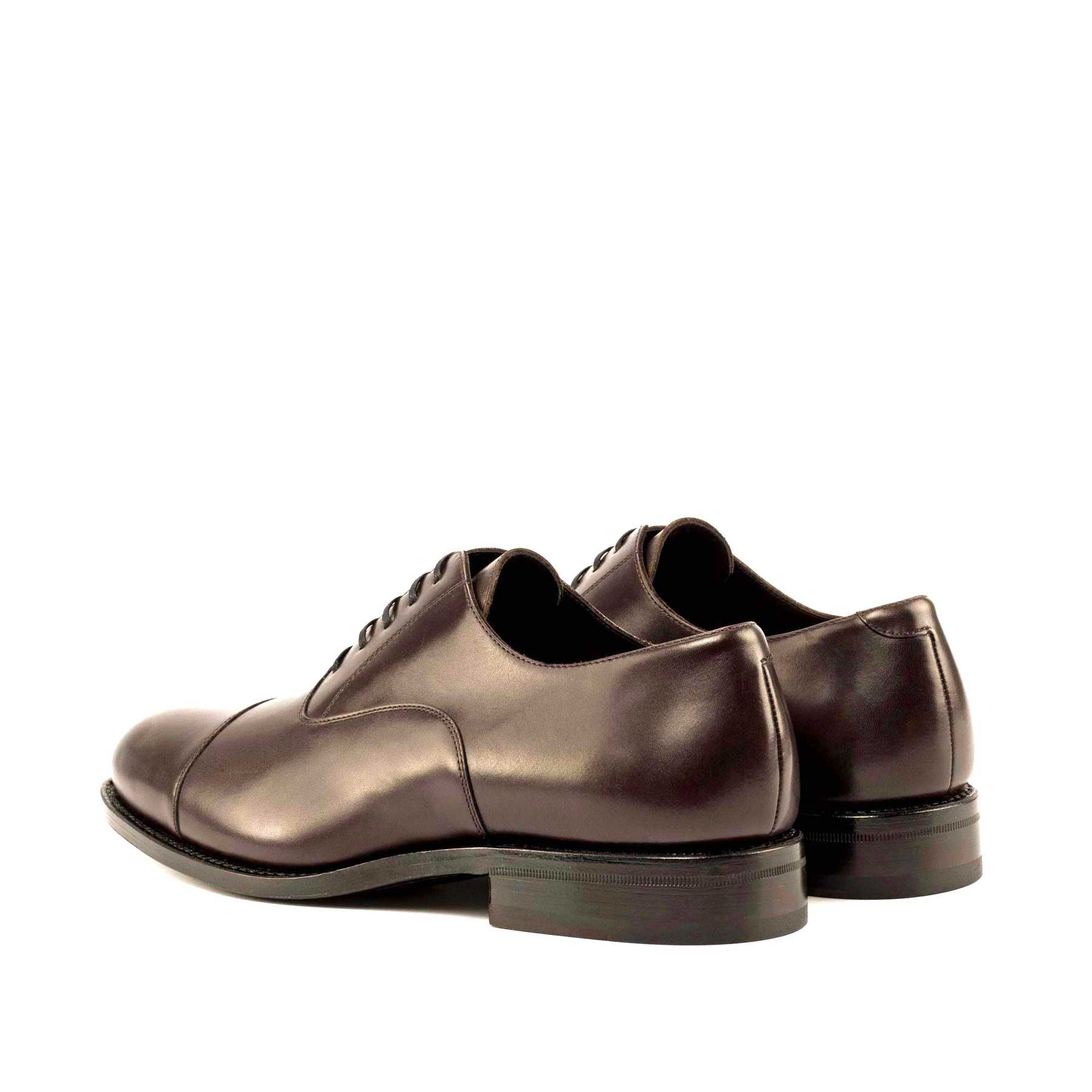 Cap Toe Oxford in Dark Brown Calf - Zatorres | Free Shipping on orders over $200