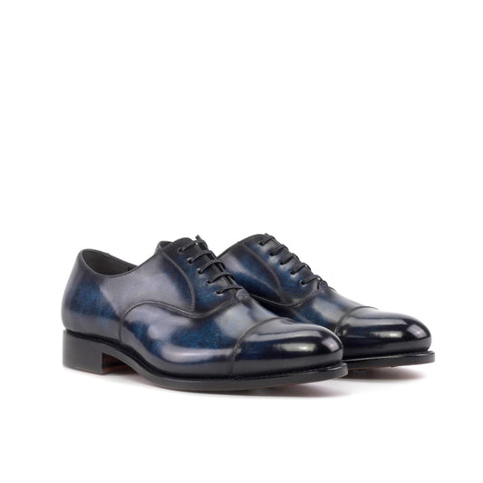 Cap Toe Oxford in Denim Patina - Zatorres | Free Shipping on orders over $200