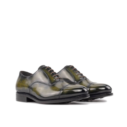 Cap Toe Oxford in Khaki Patina - Zatorres | Free Shipping on orders over $200