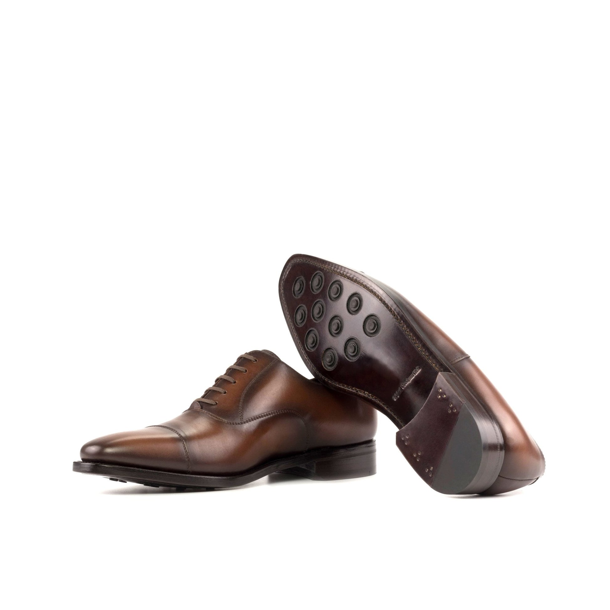 Cap Toe Oxford in Medium Brown Box Calf - Zatorres | Free Shipping on orders over $200