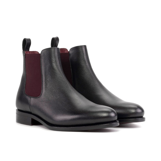 Chelsea Boot in Black Pebble Grain - Zatorres | Free Shipping on orders over $200