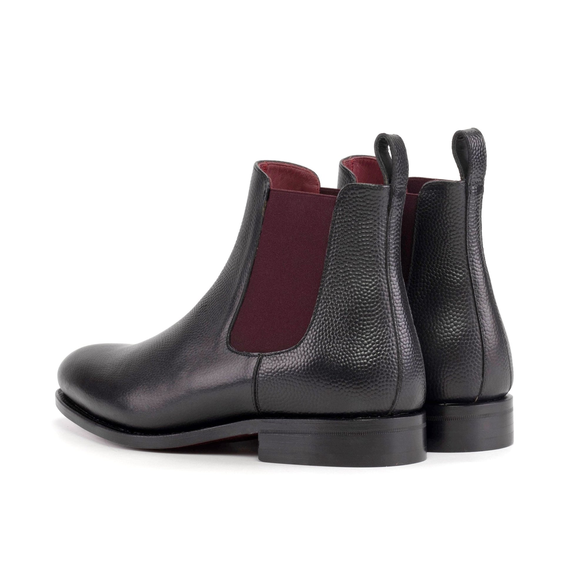 Chelsea Boot in Black Pebble Grain - Zatorres | Free Shipping on orders over $200