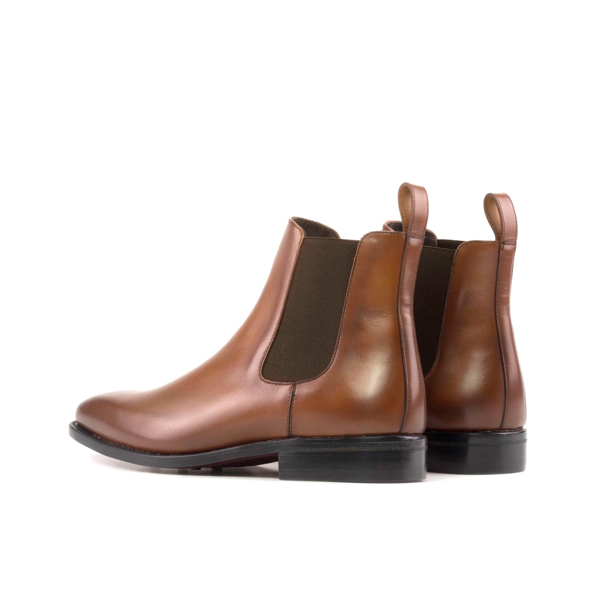 Chelsea Boot in Light Burnished Medium Brown Box Calf - Zatorres | Free Shipping on orders over $200