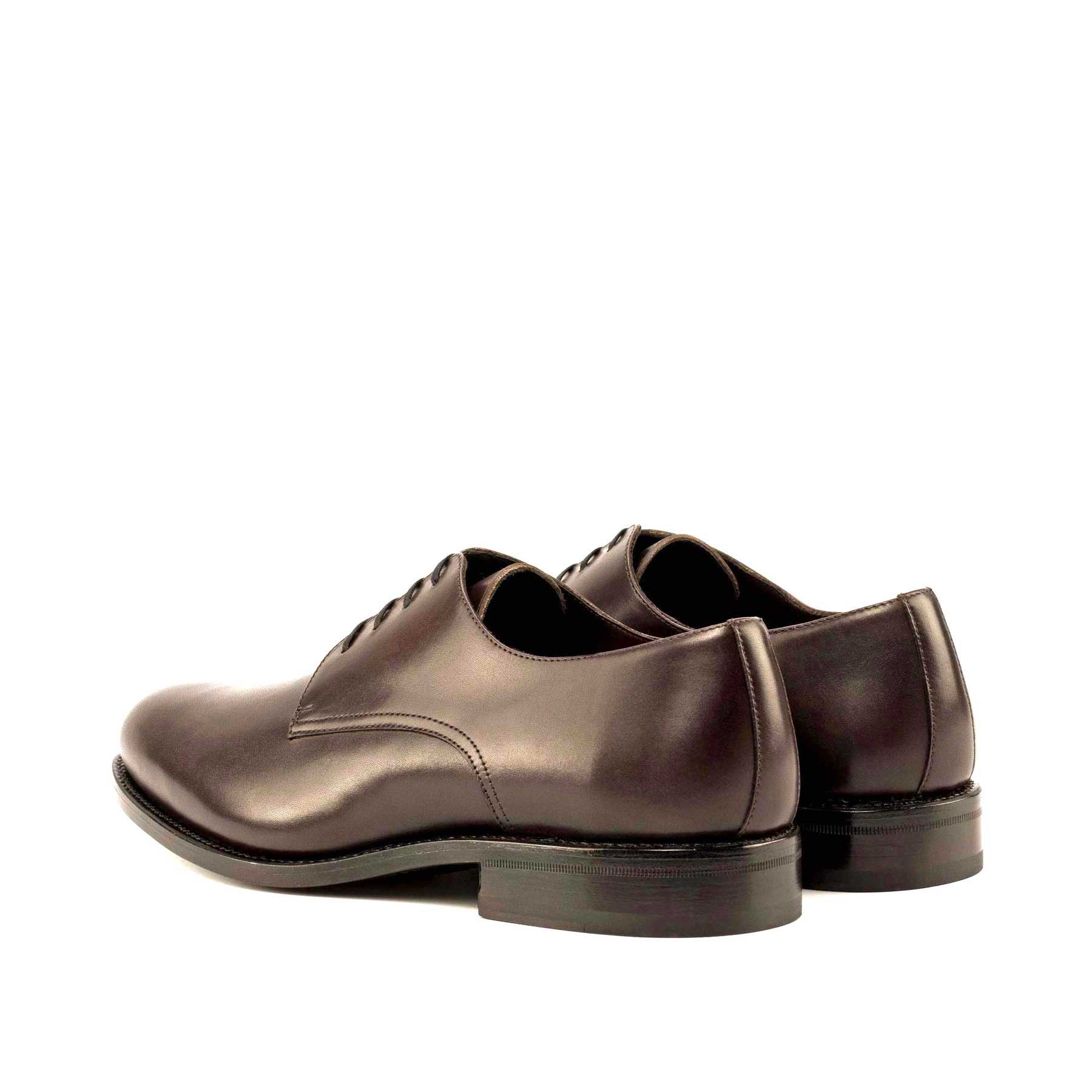 Derby in Dark Dark Brown Box Calf - Zatorres | Free Shipping on orders over $200