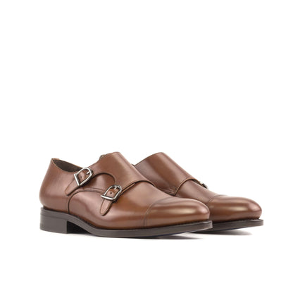 Double Monk in Medium Brown Box Calf - Zatorres | Free Shipping on orders over $200