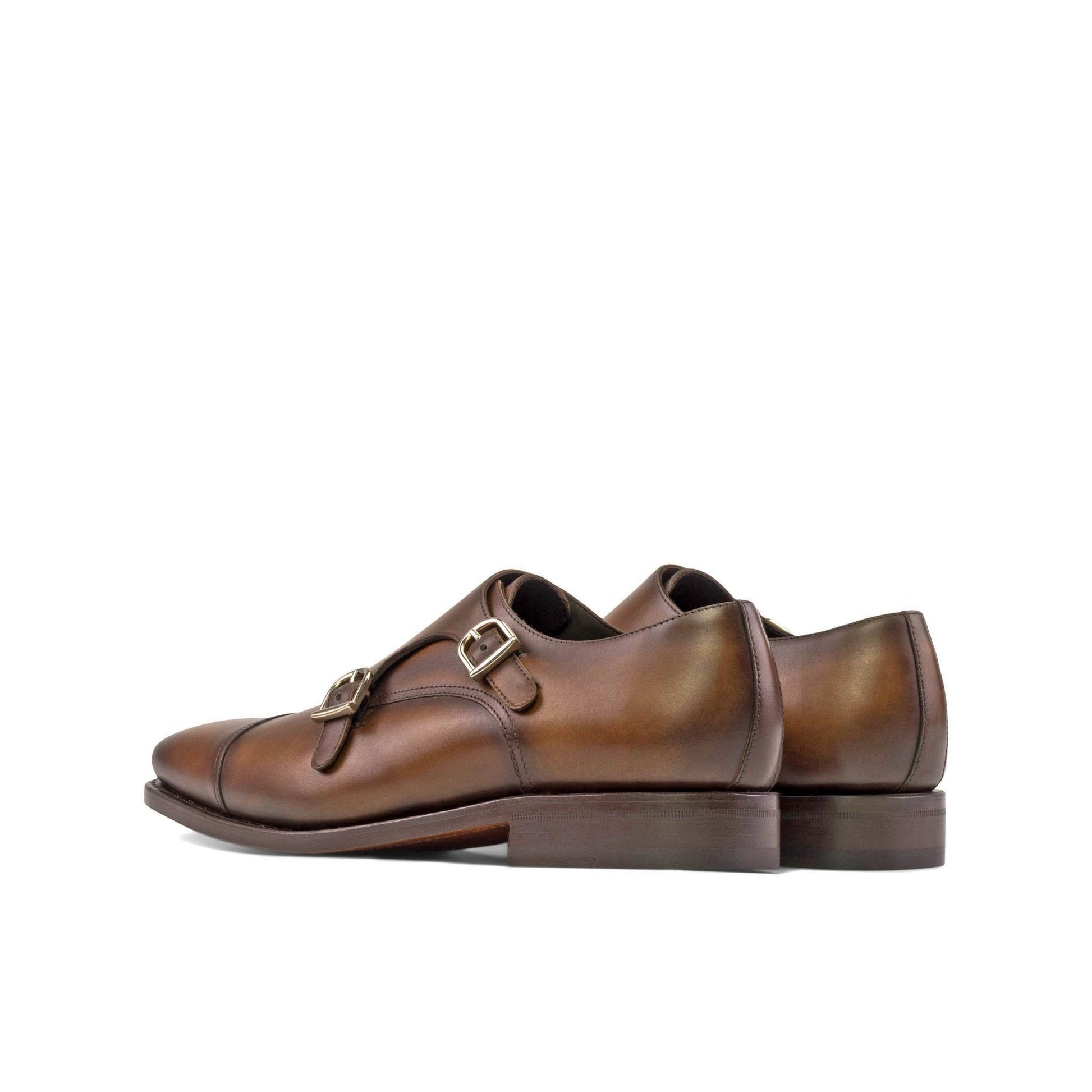 Double Monk in Medium Brown Box Calf - Zatorres | Free Shipping on orders over $200