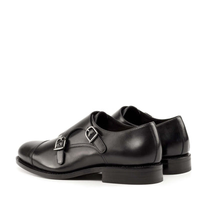 Double Monk Strap in Black Box Calf - Zatorres | Free Shipping on orders over $200
