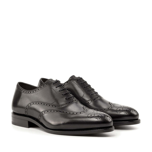 Full Brogue Oxford in Black Box Calf - Zatorres | Free Shipping on orders over $200