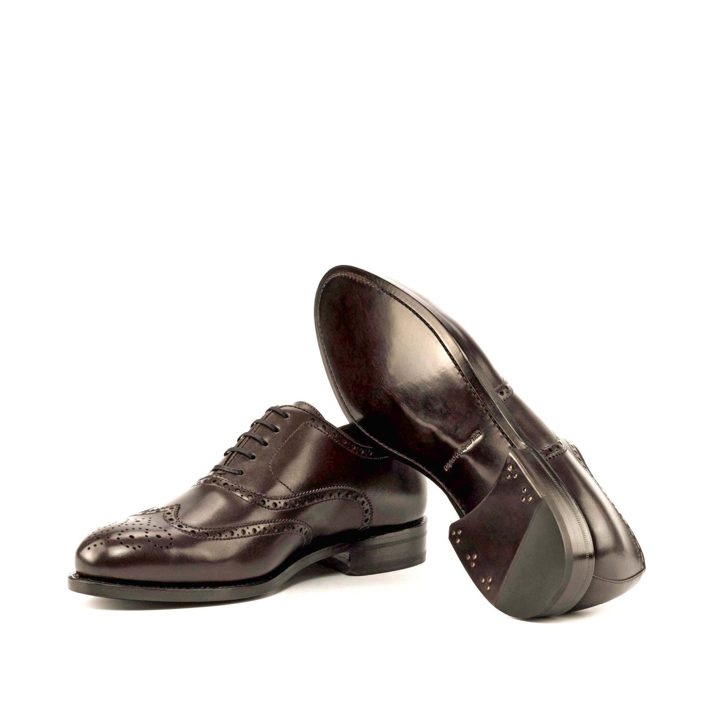 Full Brogue Oxford in Dark Brown Box Calf - Zatorres | Free Shipping on orders over $200