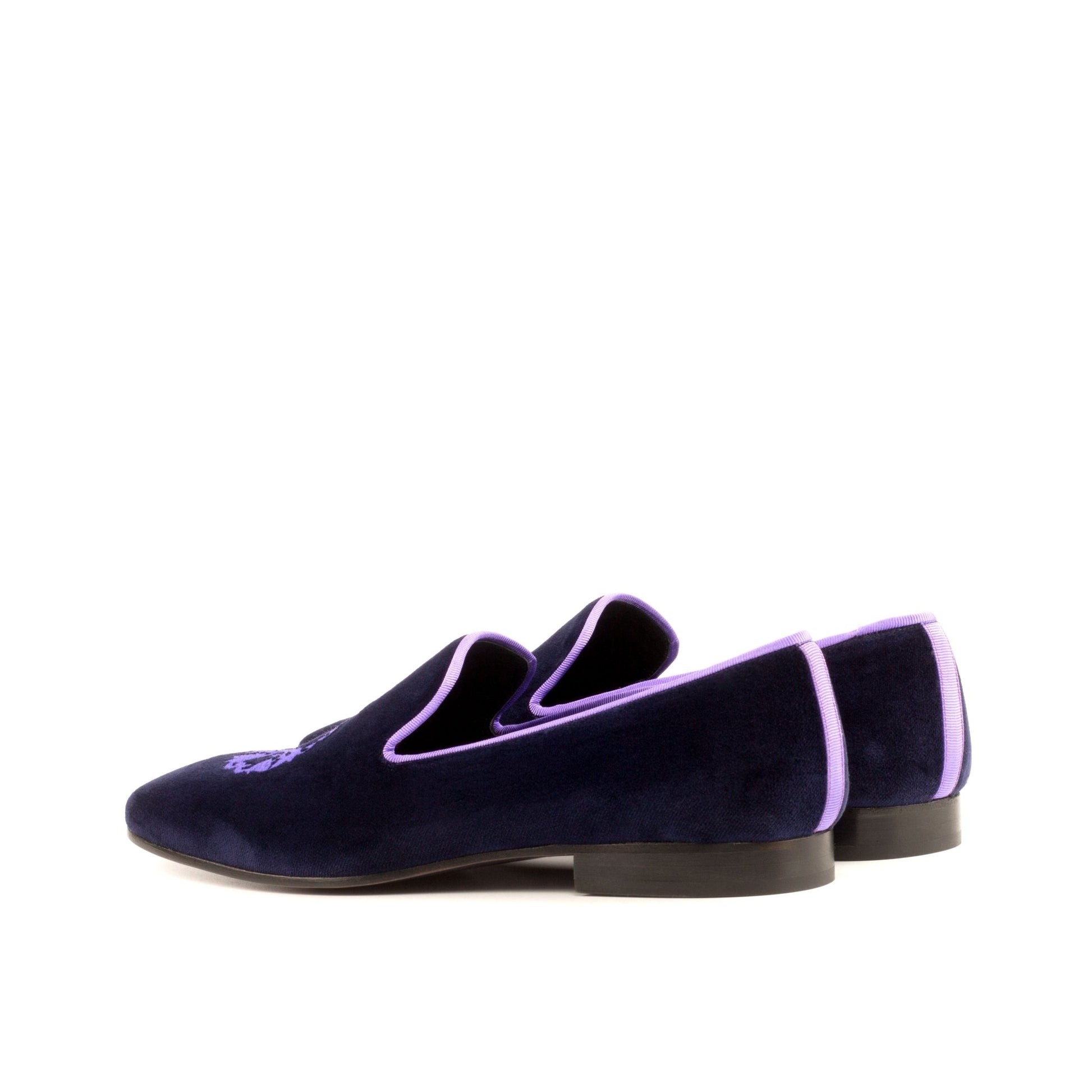 Palazzo Slipper in Purple Velvet - Zatorres | Free Shipping on orders over $200