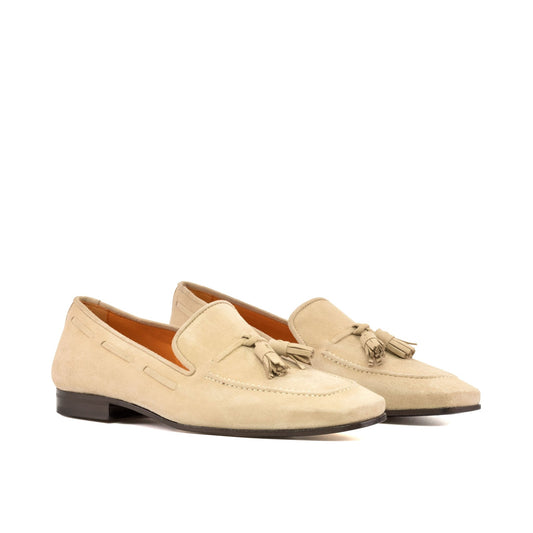 Palazzo Slipper in Taupe Suede - Zatorres | Free Shipping on orders over $200