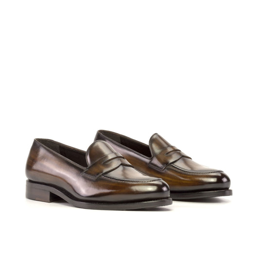 Penny Loafer in Brown Patina - Zatorres | Free Shipping on orders over $200