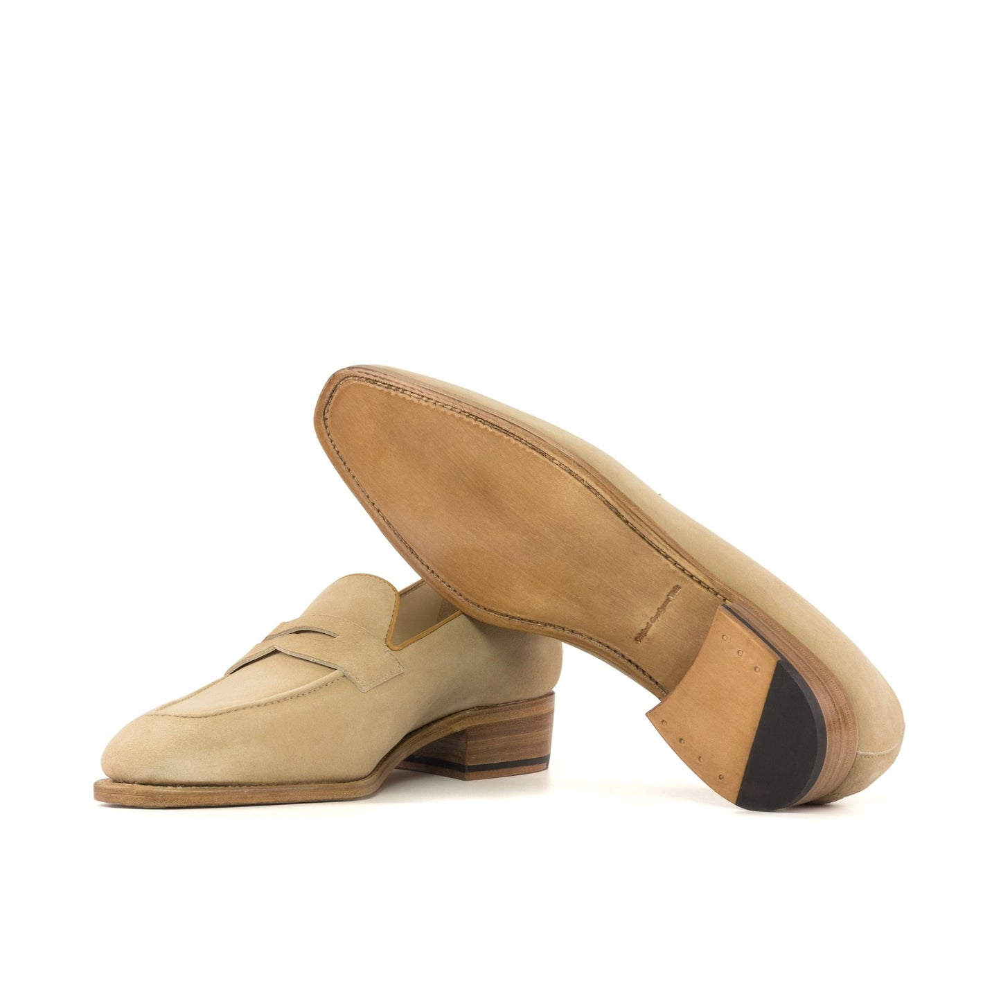 Penny Loafer in Camel Kid Suede - Zatorres | Free Shipping on orders over $200