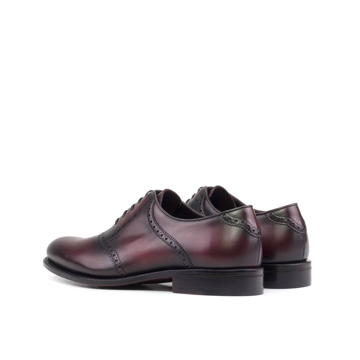 Saddle Shoes in Burgundy Box Calf - Zatorres | Free Shipping on orders over $200