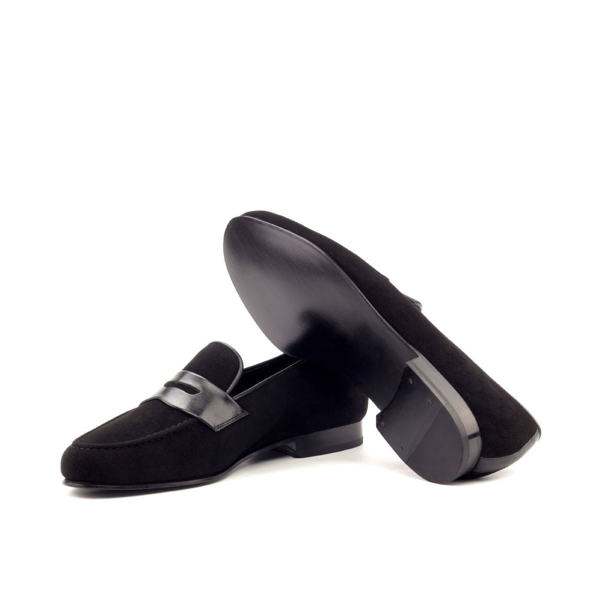 Santiago Slipper in Black Suede - Zatorres | Free Shipping on orders over $200