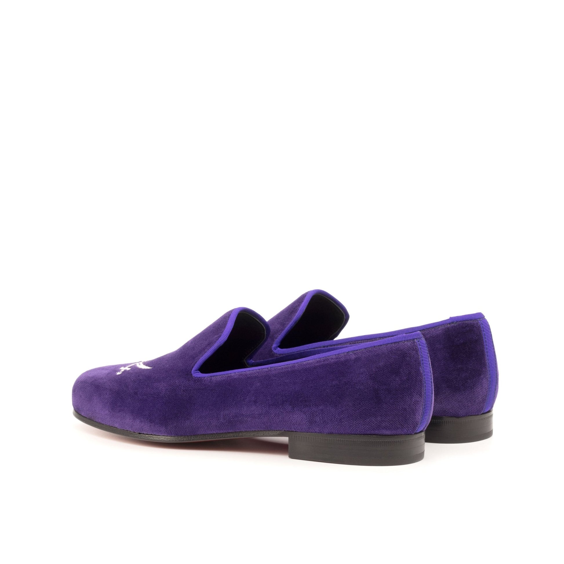 Santiago Slipper in Purple Velvet - Zatorres | Free Shipping on orders over $200