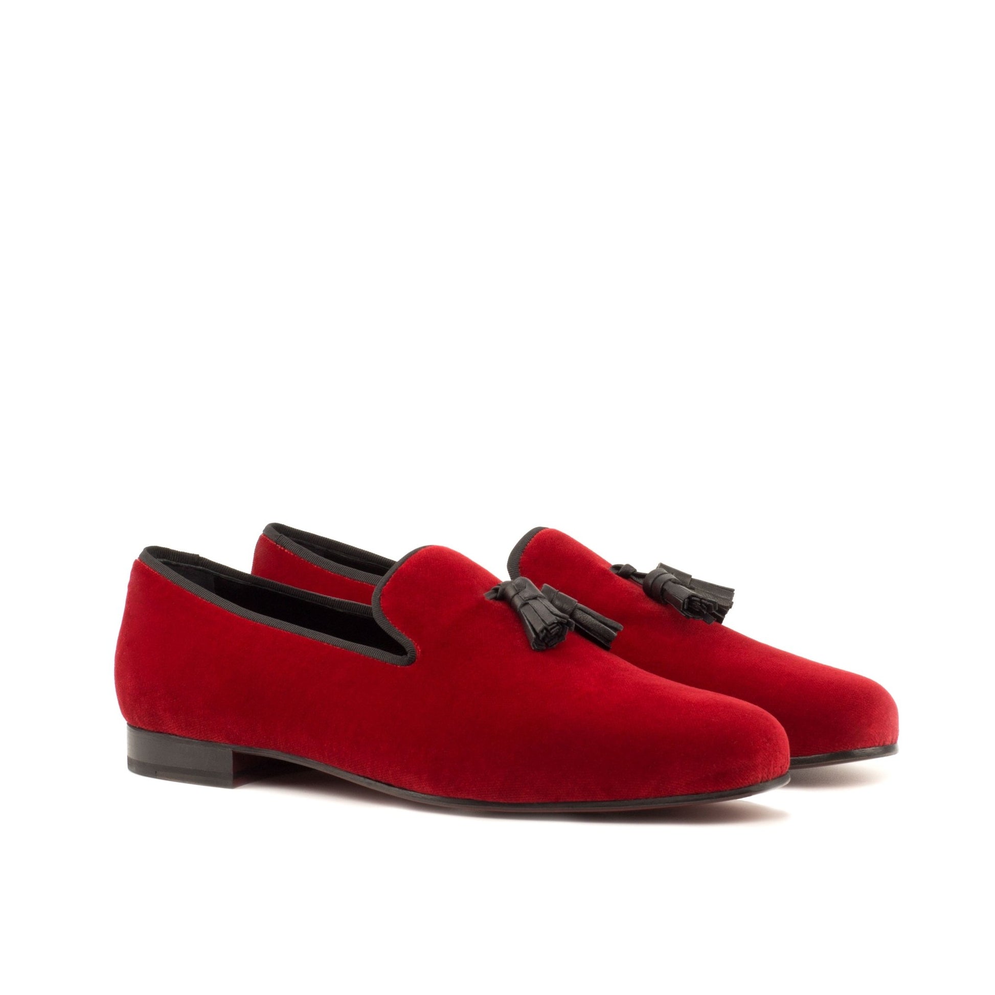 Santiago Slipper in Red Velvet - Zatorres | Free Shipping on orders over $200