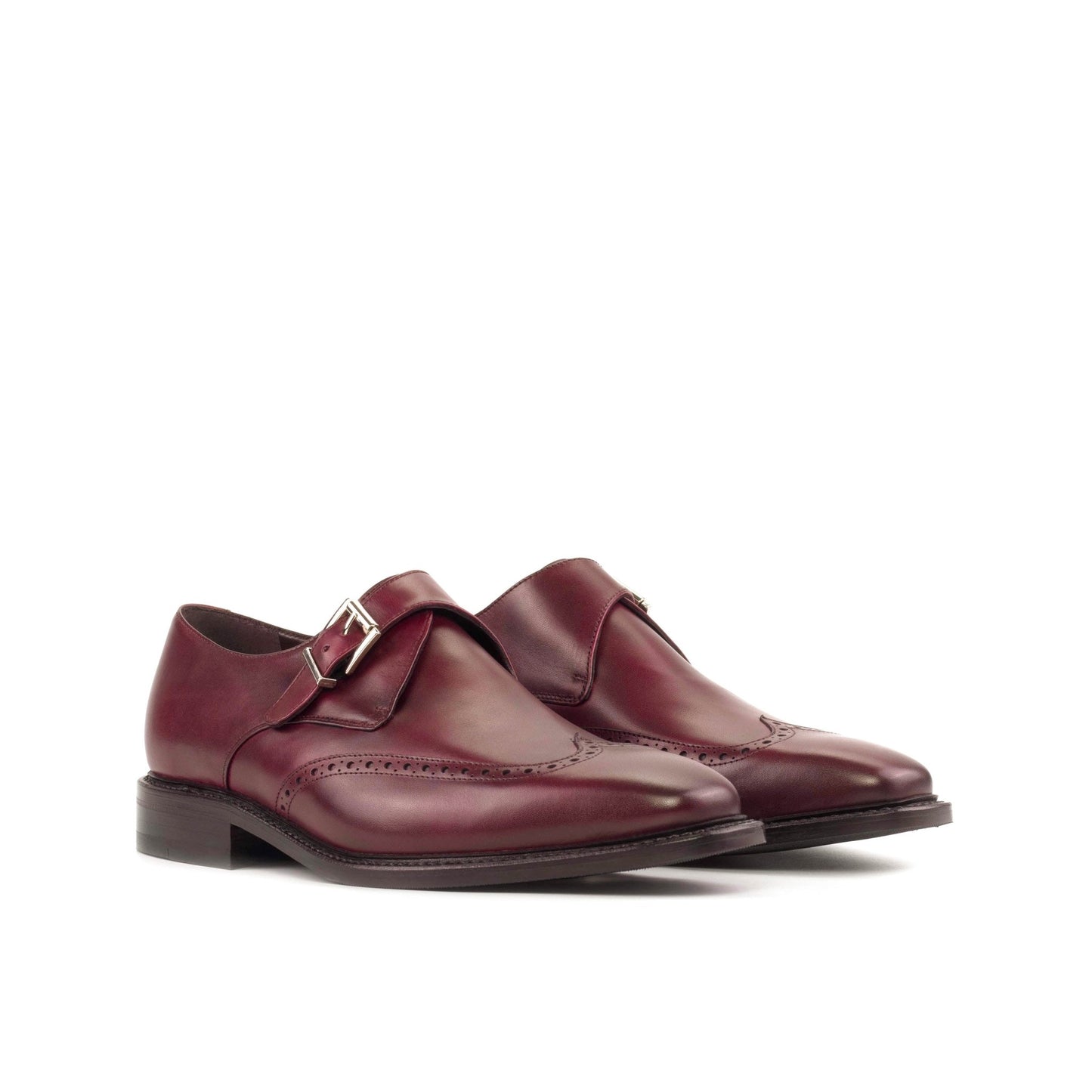 Single Monk in Burgundy Box Calf - Zatorres | Free Shipping on orders over $200