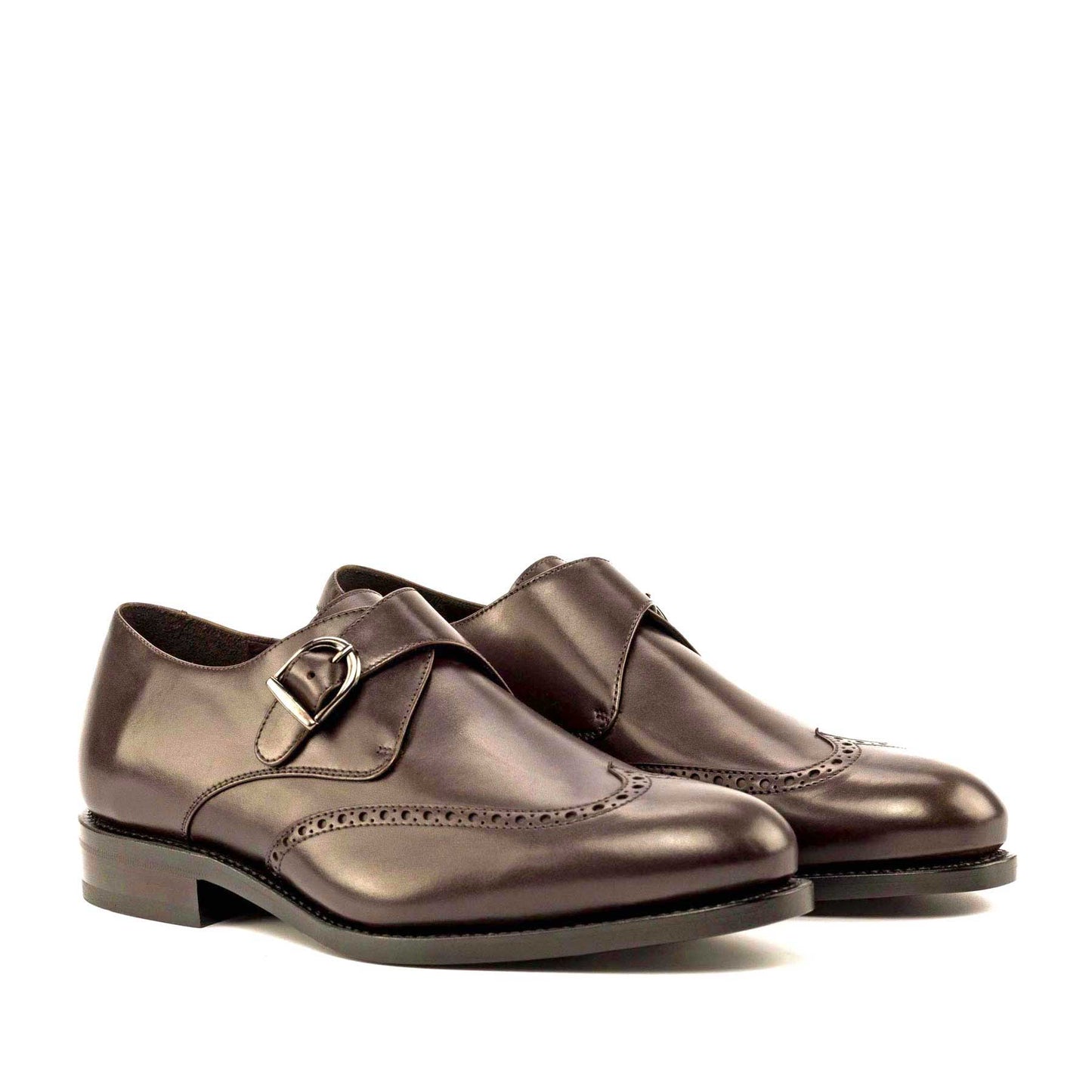 Single Monk in Dark Brown Box Calf - Zatorres | Free Shipping on orders over $200