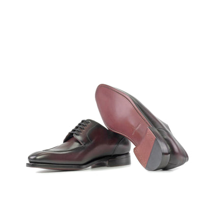 Split Toe Derby in Burgundy Box Calf - Zatorres | Free Shipping on orders over $200