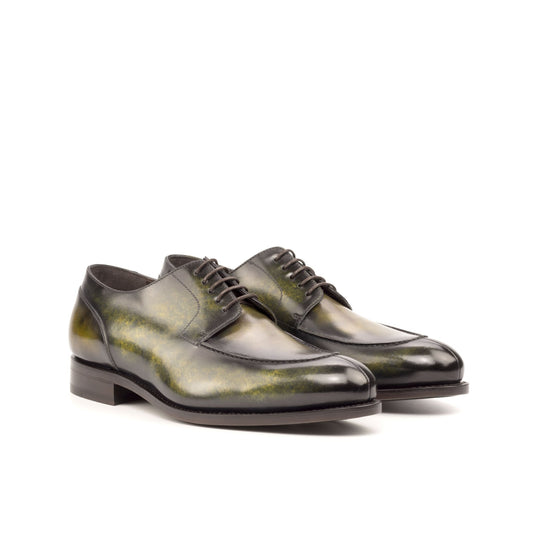 Split Toe Derby in Khaki Marble Patina Box Calf - Zatorres | Free Shipping on orders over $200