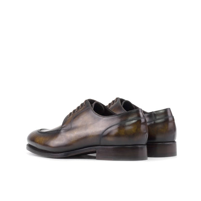 Split Toe Derby in Tobacco Museum Patina Box Calf - Zatorres | Free Shipping on orders over $200