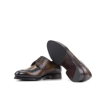 Split Toe Derby in Tobacco Museum Patina Box Calf - Zatorres | Free Shipping on orders over $200