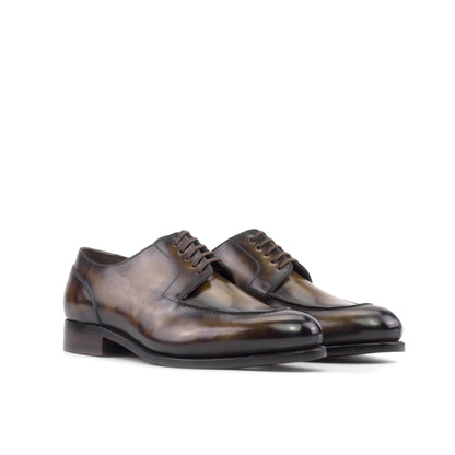 Split Toe Derby in Tobacco Museum Patina Box Calf - Zatorres | Free Shipping on orders over $200