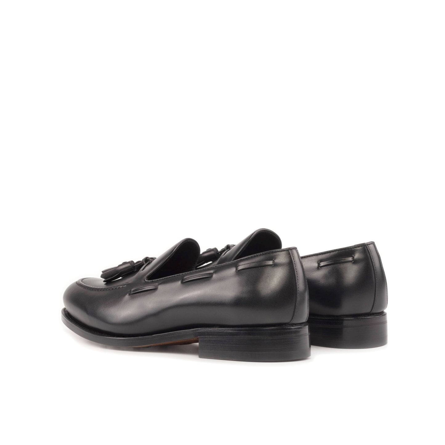 Tassel Loafer in Black Box Calf - Zatorres | Free Shipping on orders over $200