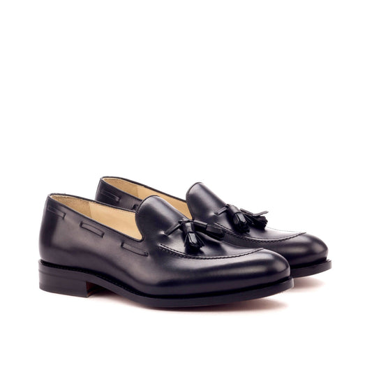 Tassel Loafer in Black Calf - Zatorres | Free Shipping on orders over $200