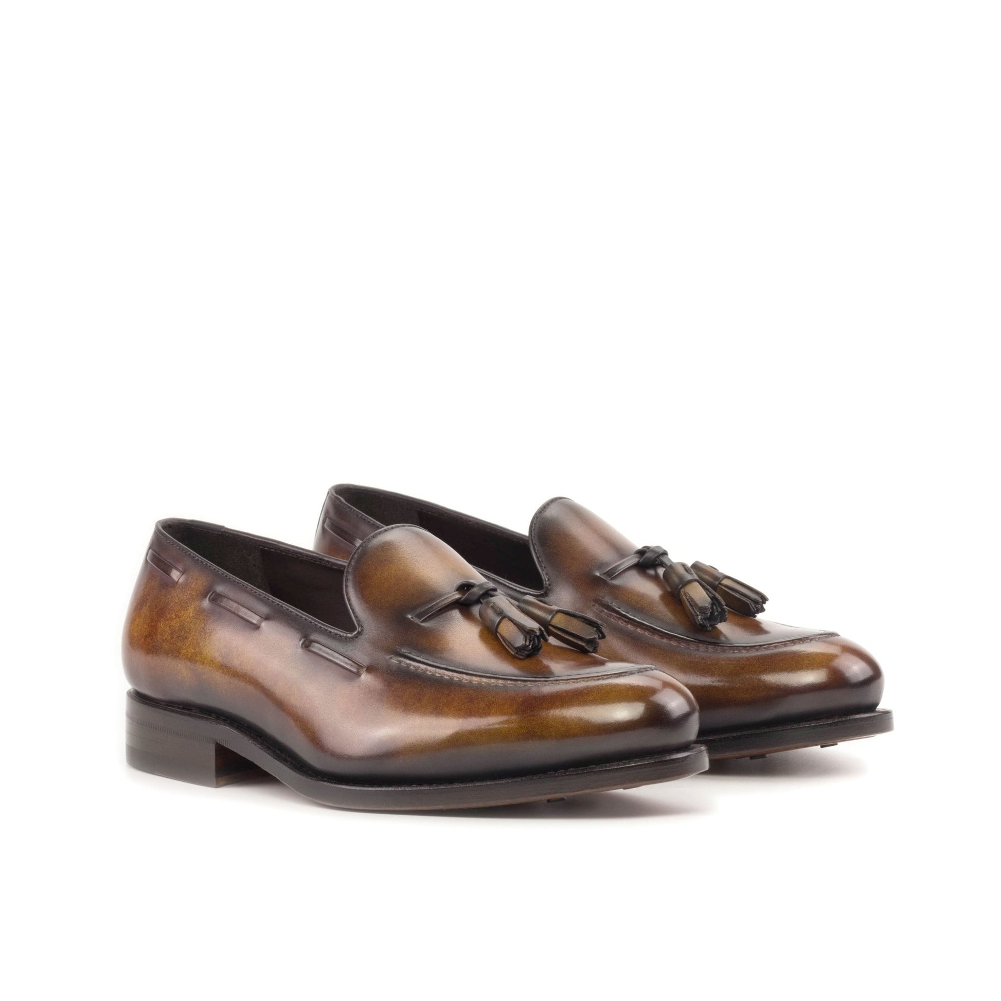 Tassel Loafer in Brown Fire Patina - Zatorres | Free Shipping on orders over $200